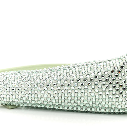 Prada Satin Crystal Triangle Pouch Acqua 9 of 10