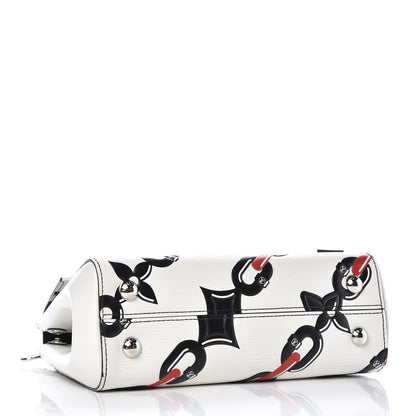 Louis Vuitton Epi Chain Flower Print Cluny BB White 3 of 6