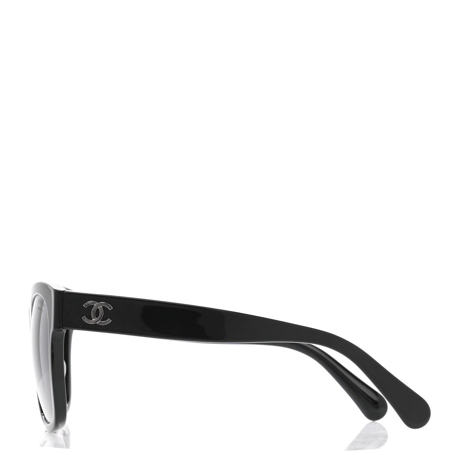 Chanel Acetate Polarized Square CC Sunglasses 5380 Black 3 of 8