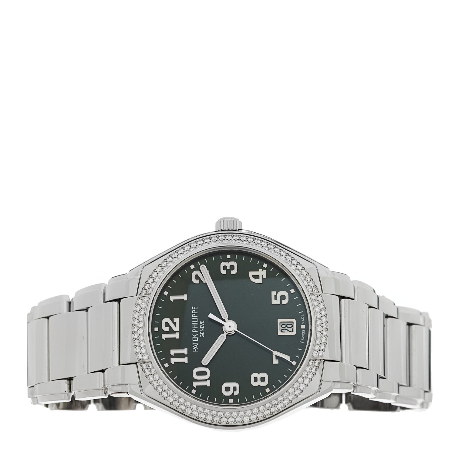 Patek Philippe Stainless Steel Diamond 36mm Twenty-4 Automatic Watch Green 7300/1200A-011 2 of 5