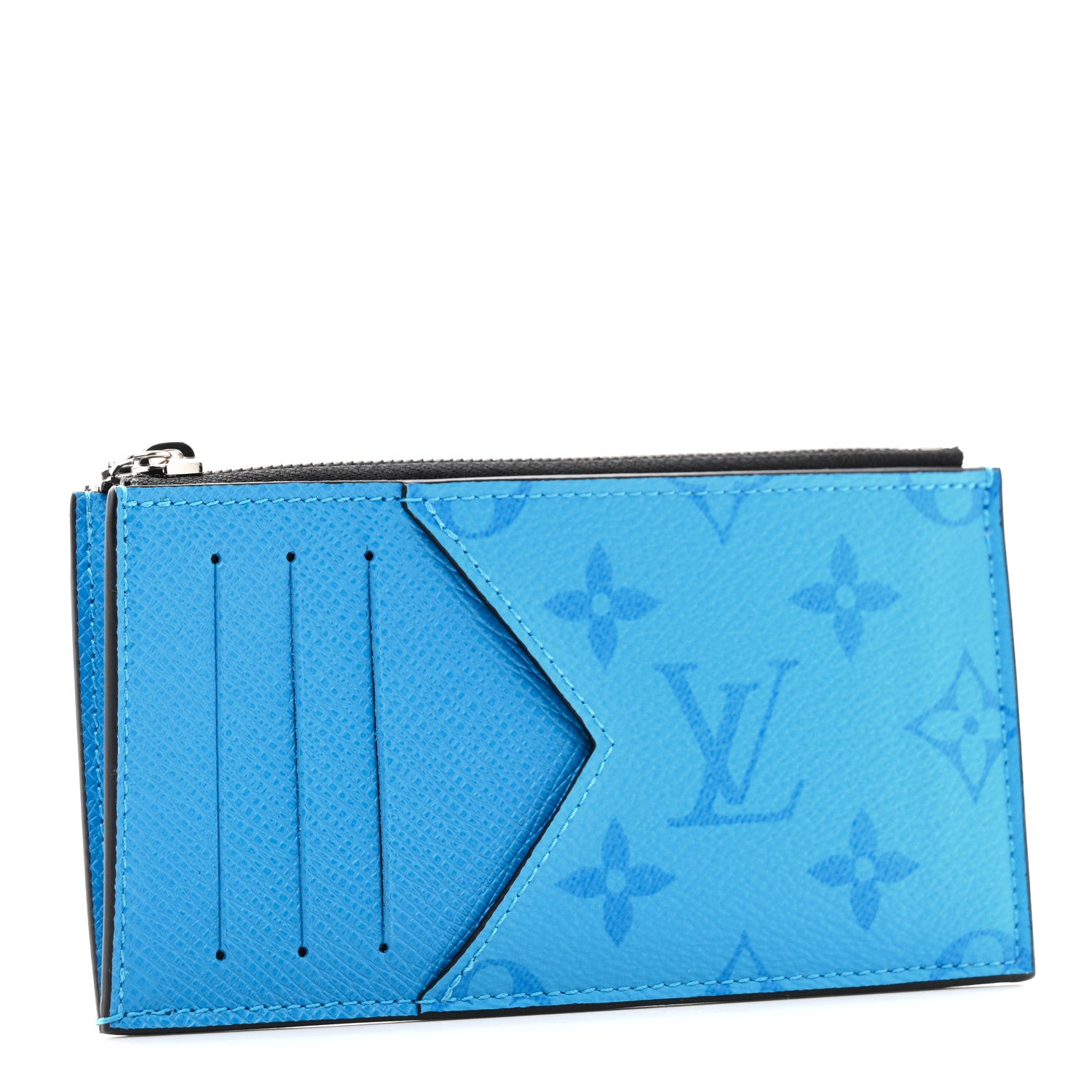 Louis Vuitton Taigarama Coin Card Holder Blue Lagoon 3 of 7