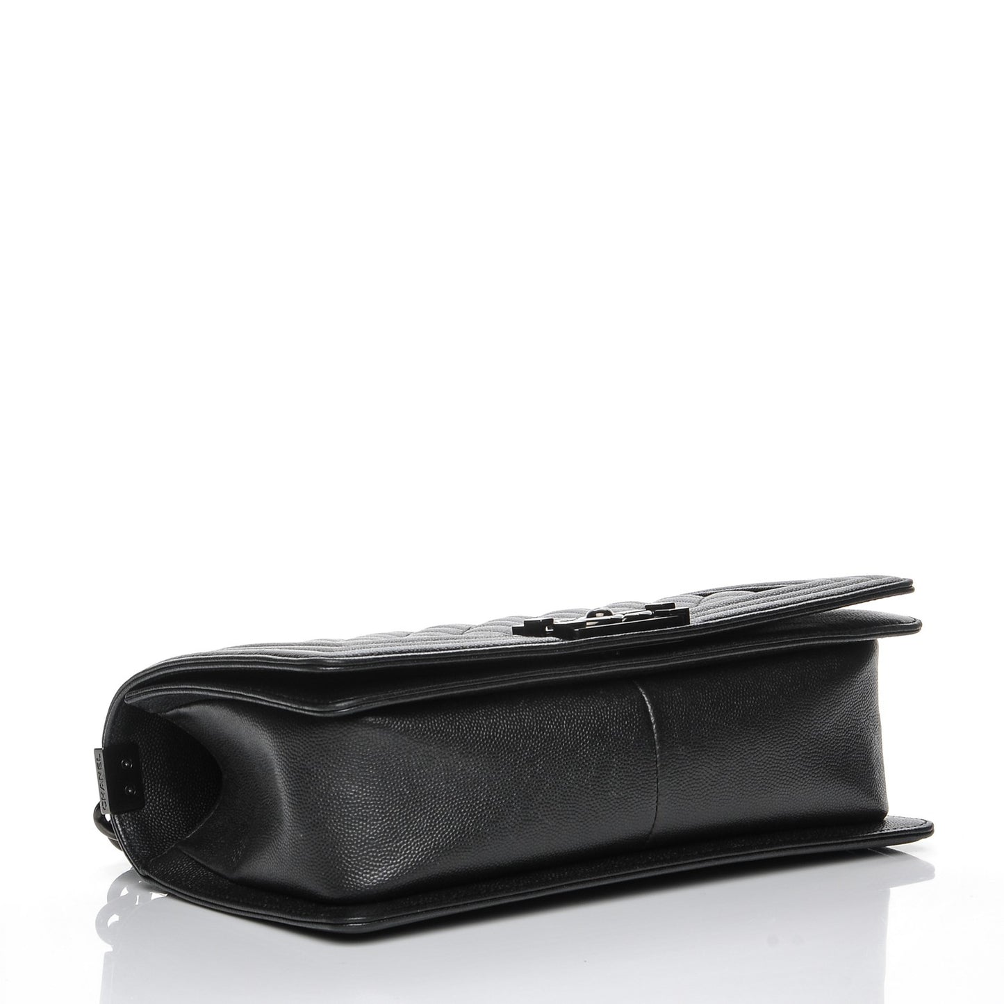 Caviar Quilted Medium Boy Flap So Black