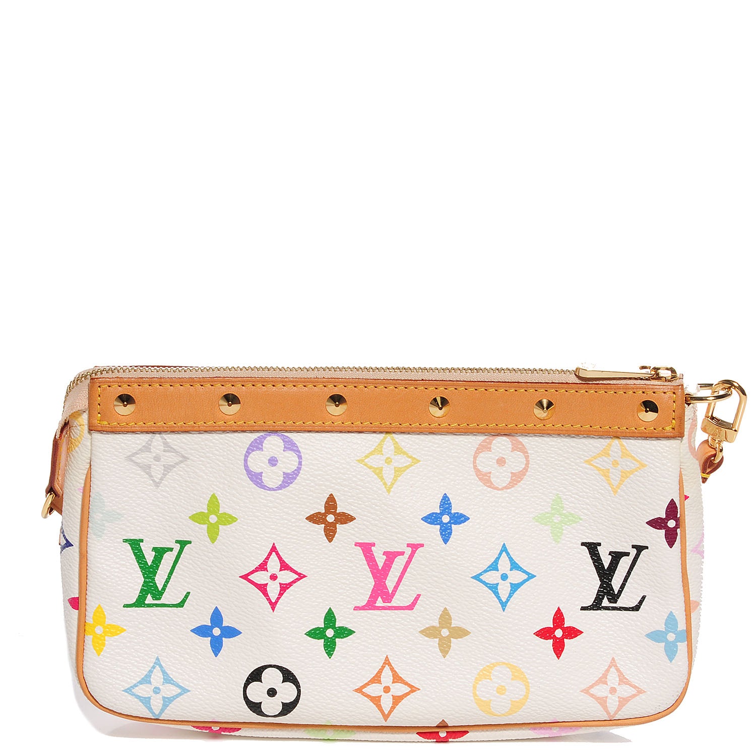 Louis Vuitton Monogram Multicolor Pochette Accessories White 1 of 7