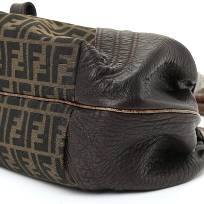 Fendi Zucca Nappa Nuvolata Vitello Tortuga Spy Tobacco Moro 6 of 19