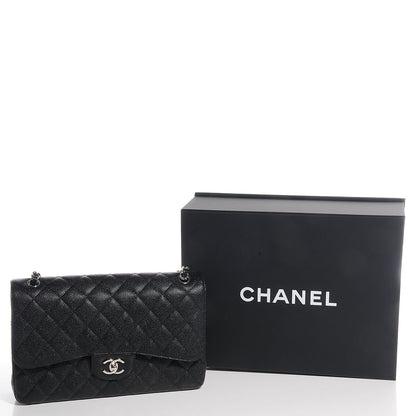 Chanel Caviar Quilted Jumbo Double Flap Black 5 of 9