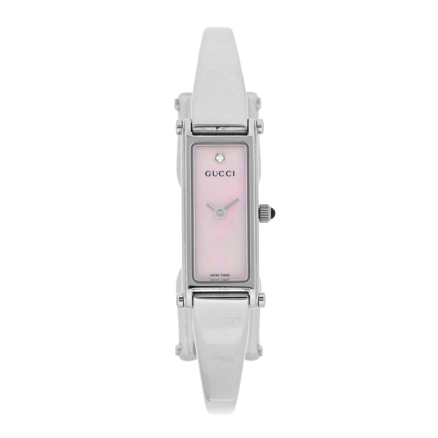 Stainless Steel Diamond Pink Mother of Pearl 12mm 1500L Horsebit Quartz Watch