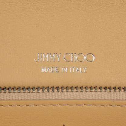 Jimmy Choo Etched Metallic Spazzolato Milla Accessory Clutch Vintage Silver 6 of 7