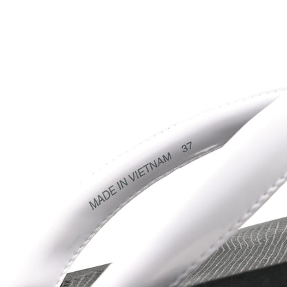 Prada Vernice Thong Sandals 37 Bianco 9 of 9