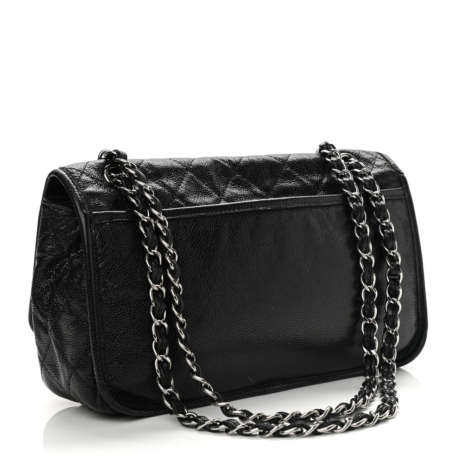 Chanel Grained Calfskin Medium Natural Beauty Flap Black 2 of 9