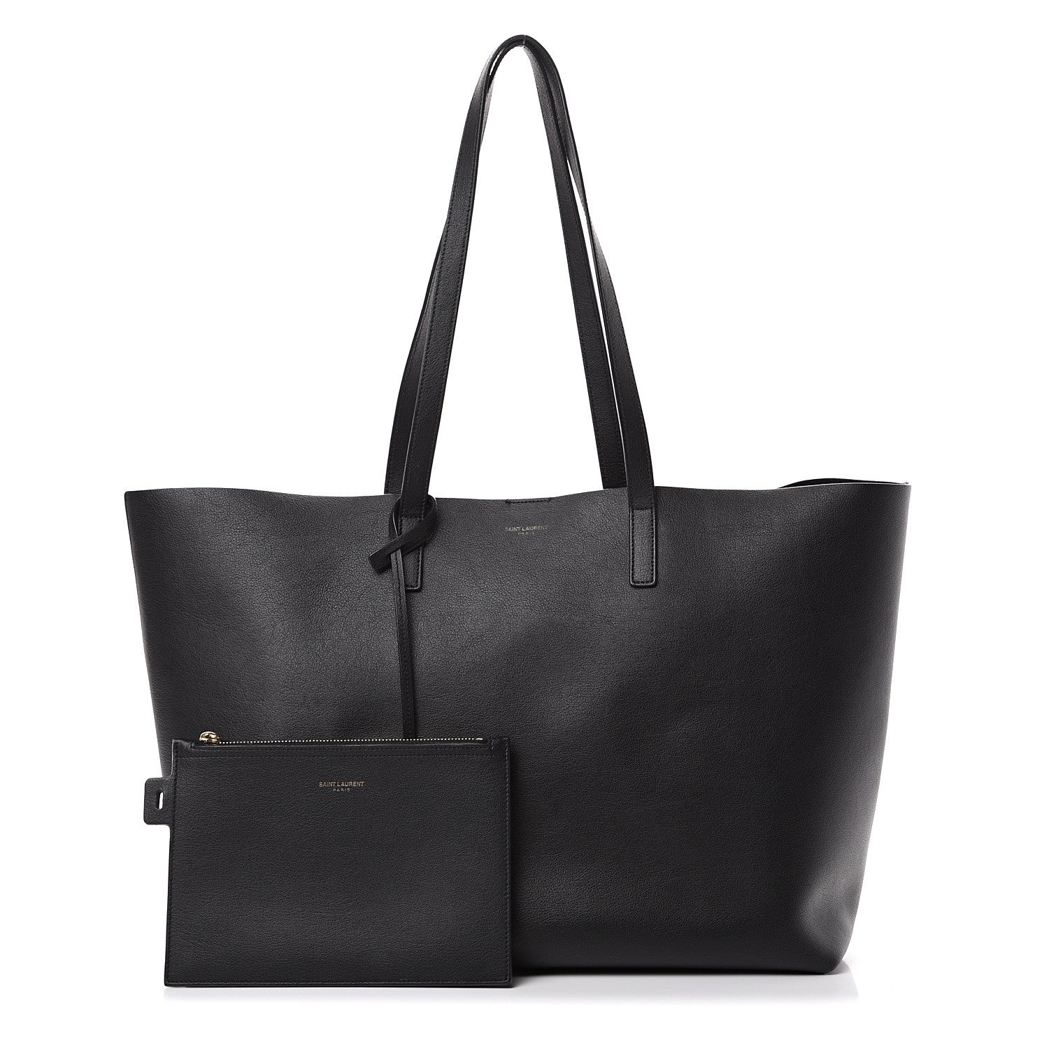 Saint Laurent Calfskin Large Shopping Tote Black 1 of 13