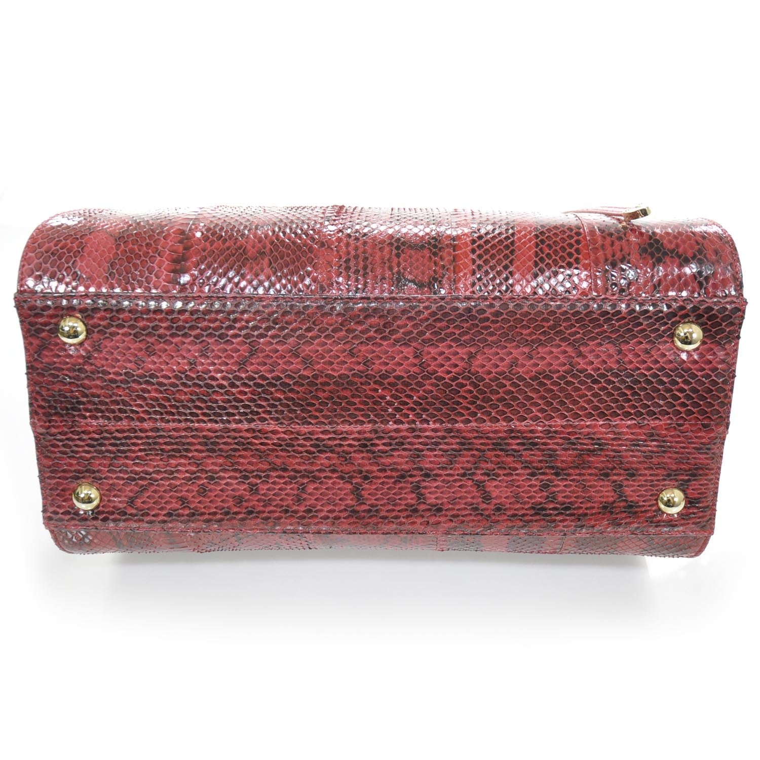 Jimmy Choo Gloss Snakeskin Medium Rosalie Satchel 4 of 8