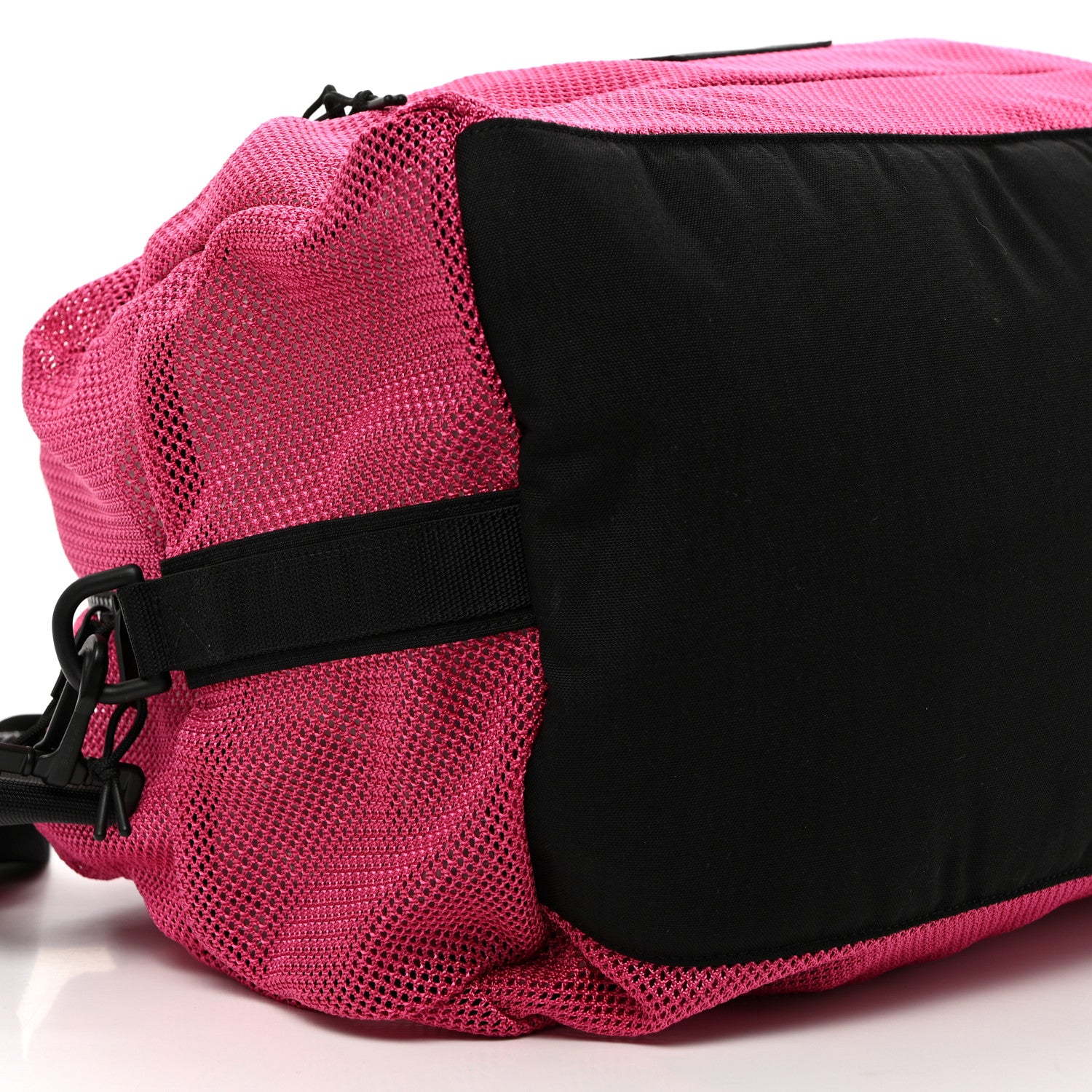 Saint Laurent Nylon Mesh Duffle Bag Fuchsia 8 of 9