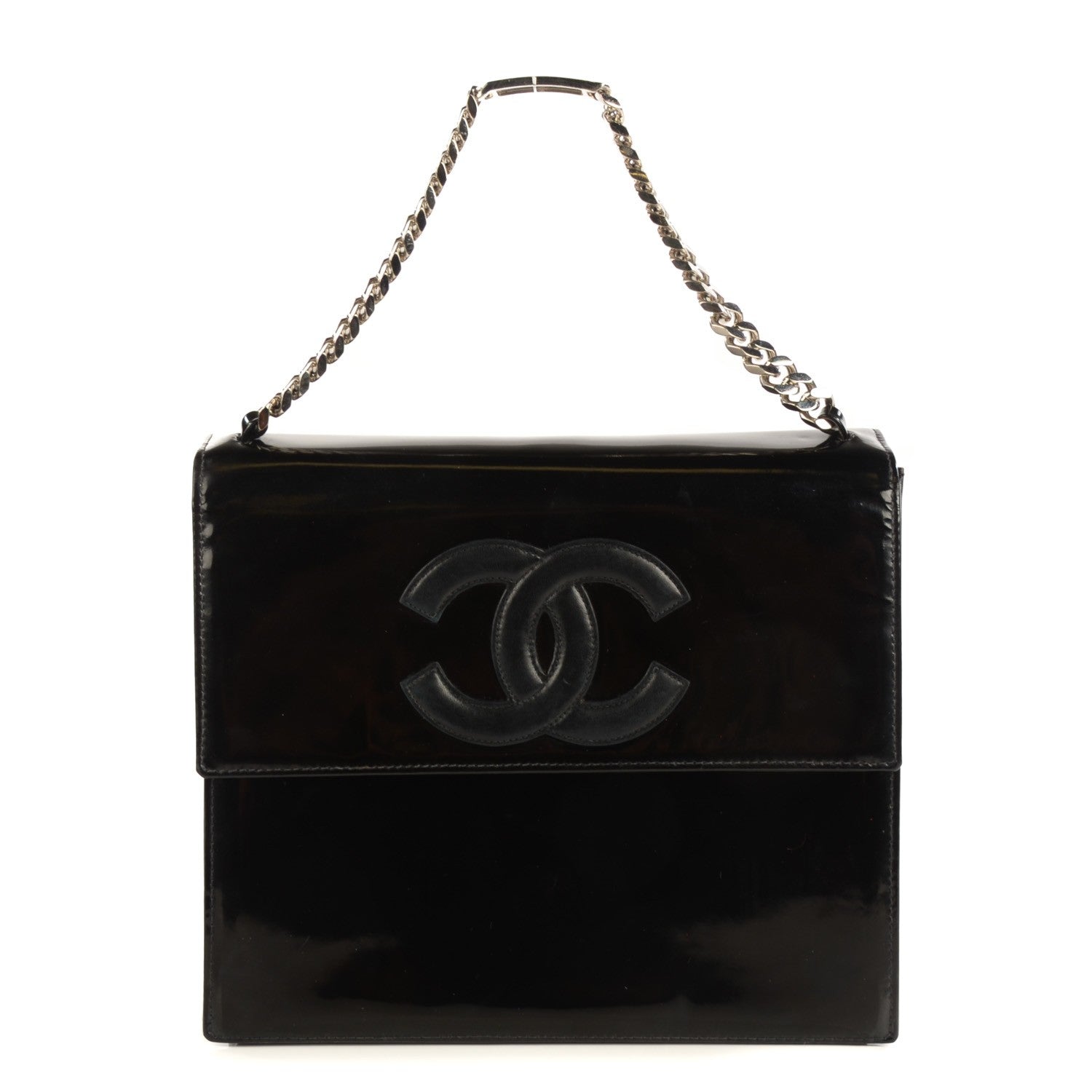 Chanel Patent CC Flap Black 1 of 8