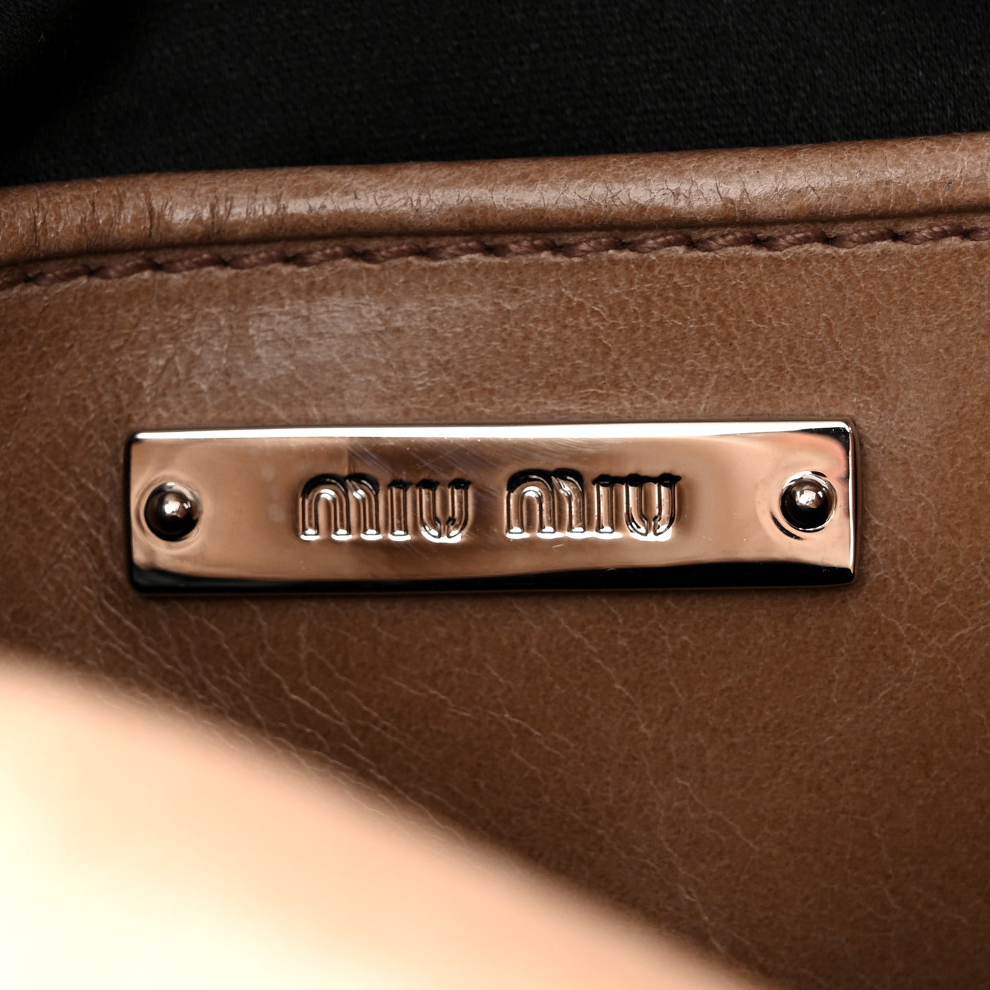 Vitello Lux Mini Bow Bag Cammeo