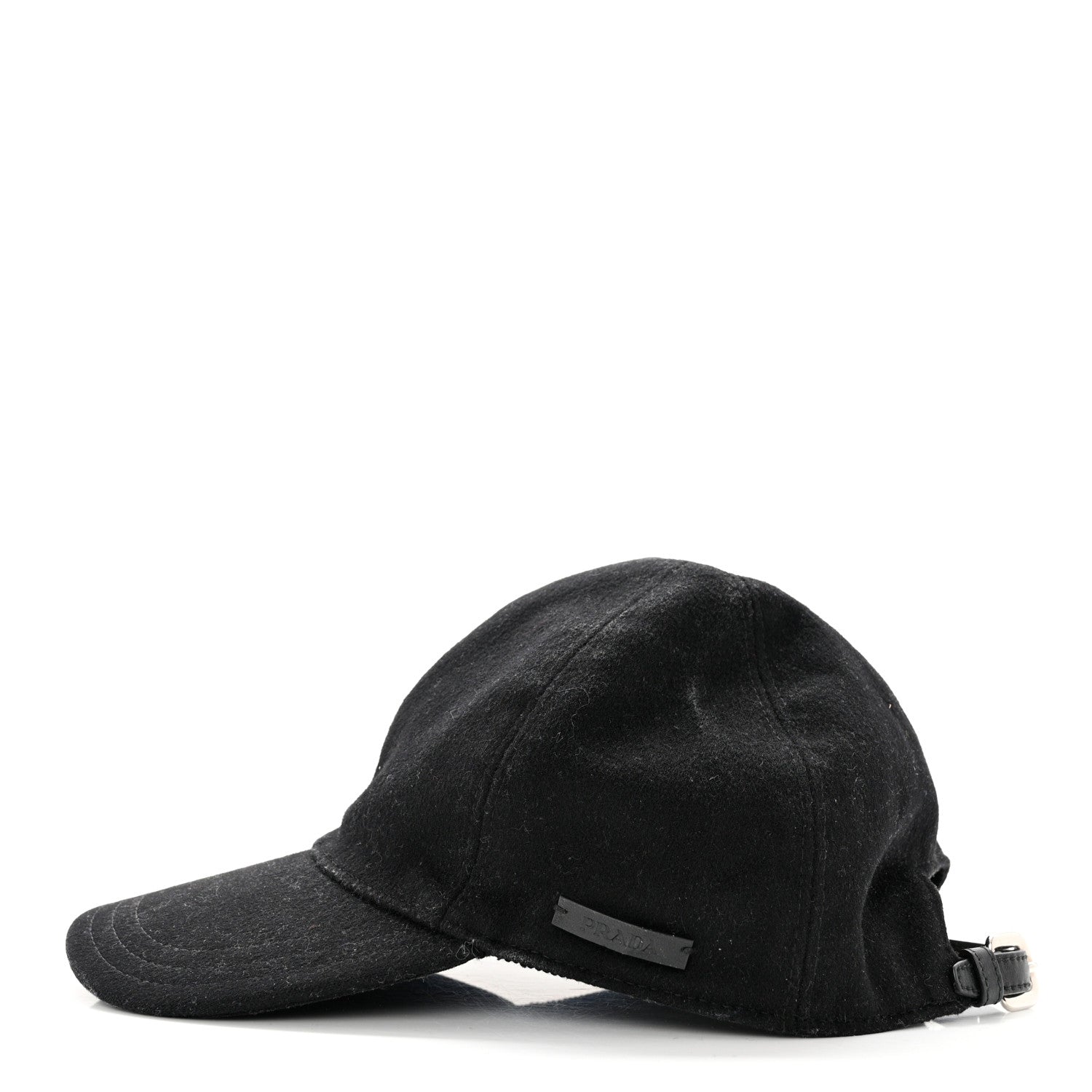 Prada Tessuto Wool Baseball Cap S Black 4 of 10