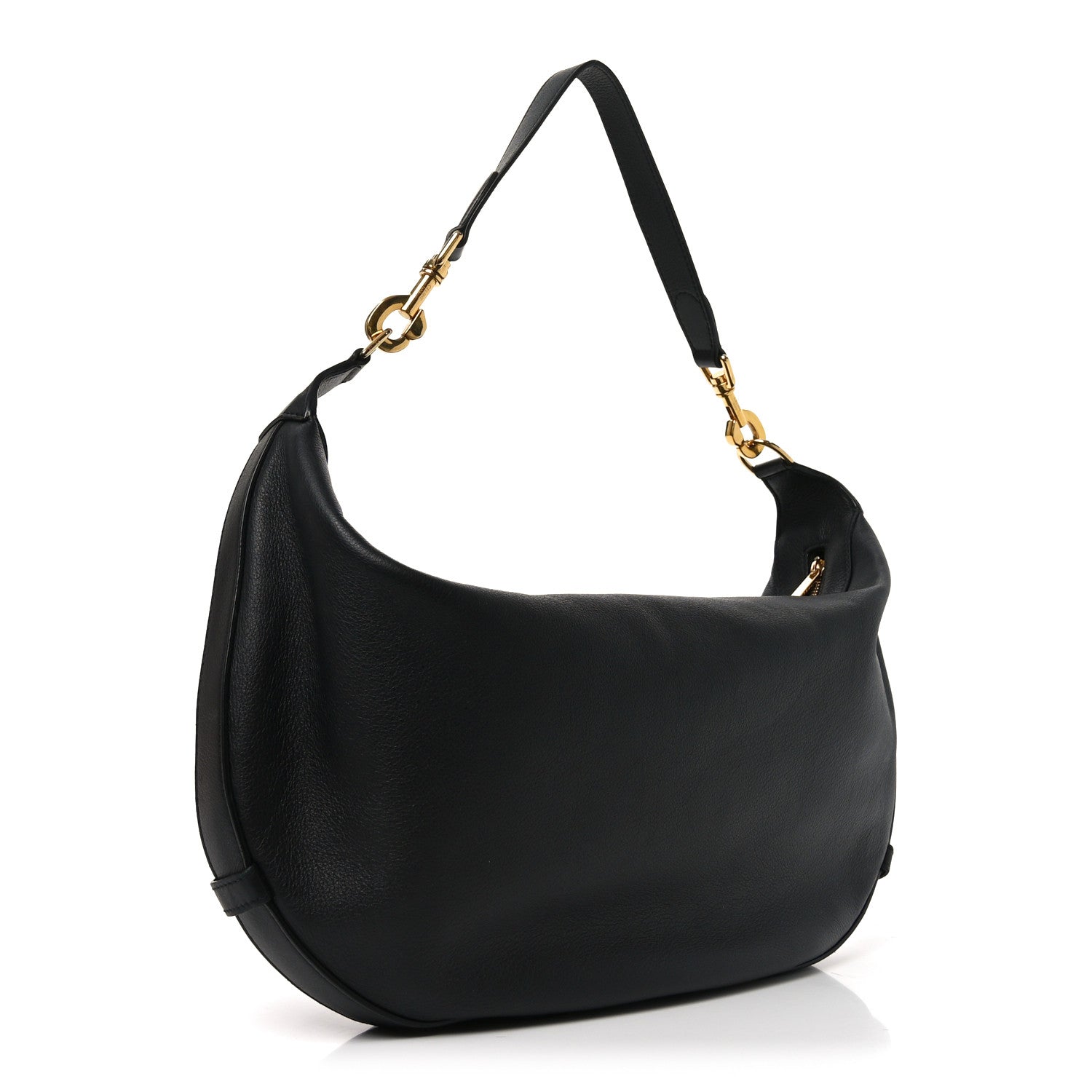 Celine Supple Calfskin Medium Strap Leandre Shoulder Bag Black 3 of 9