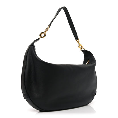 Celine Supple Calfskin Medium Strap Leandre Shoulder Bag Black 3 of 9
