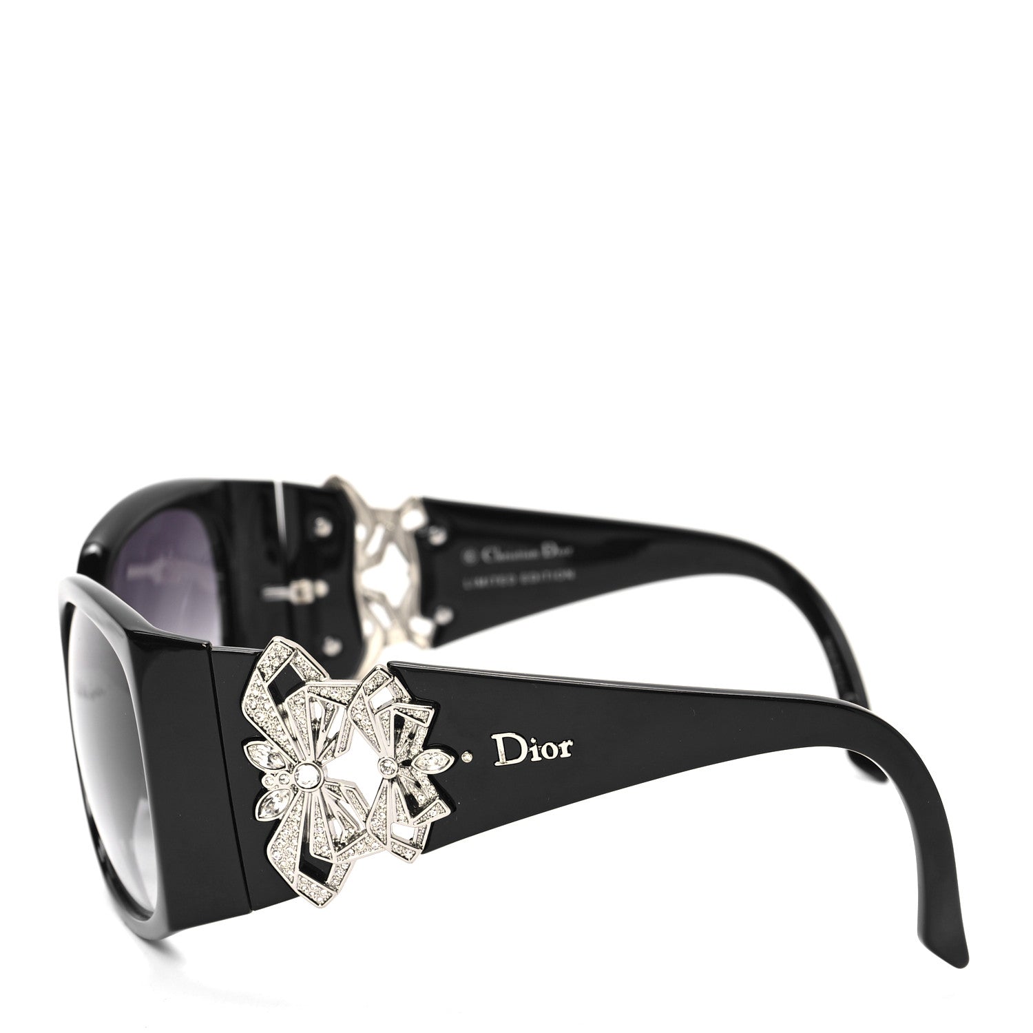 Christian Dior Crystal Dior Froutrou Sunglasses Black 3 of 8