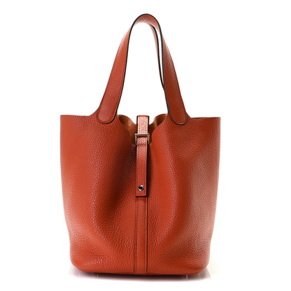 Hermes Taurillon Clemence Picotin Lock 22 MM Terre Battue 1 of 7