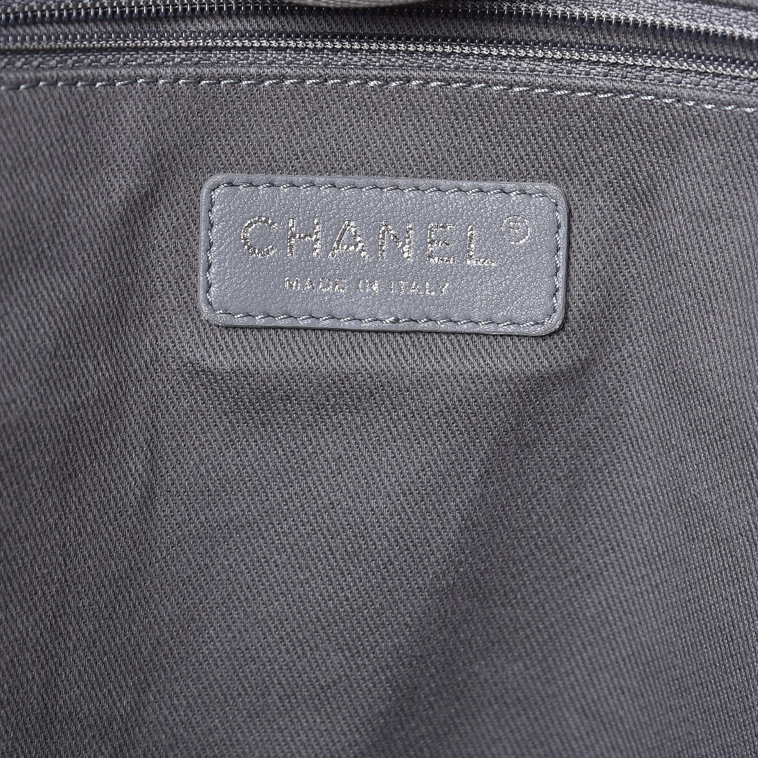 Chanel Canvas Deauville Extra Large Tote Grey 6 of 9