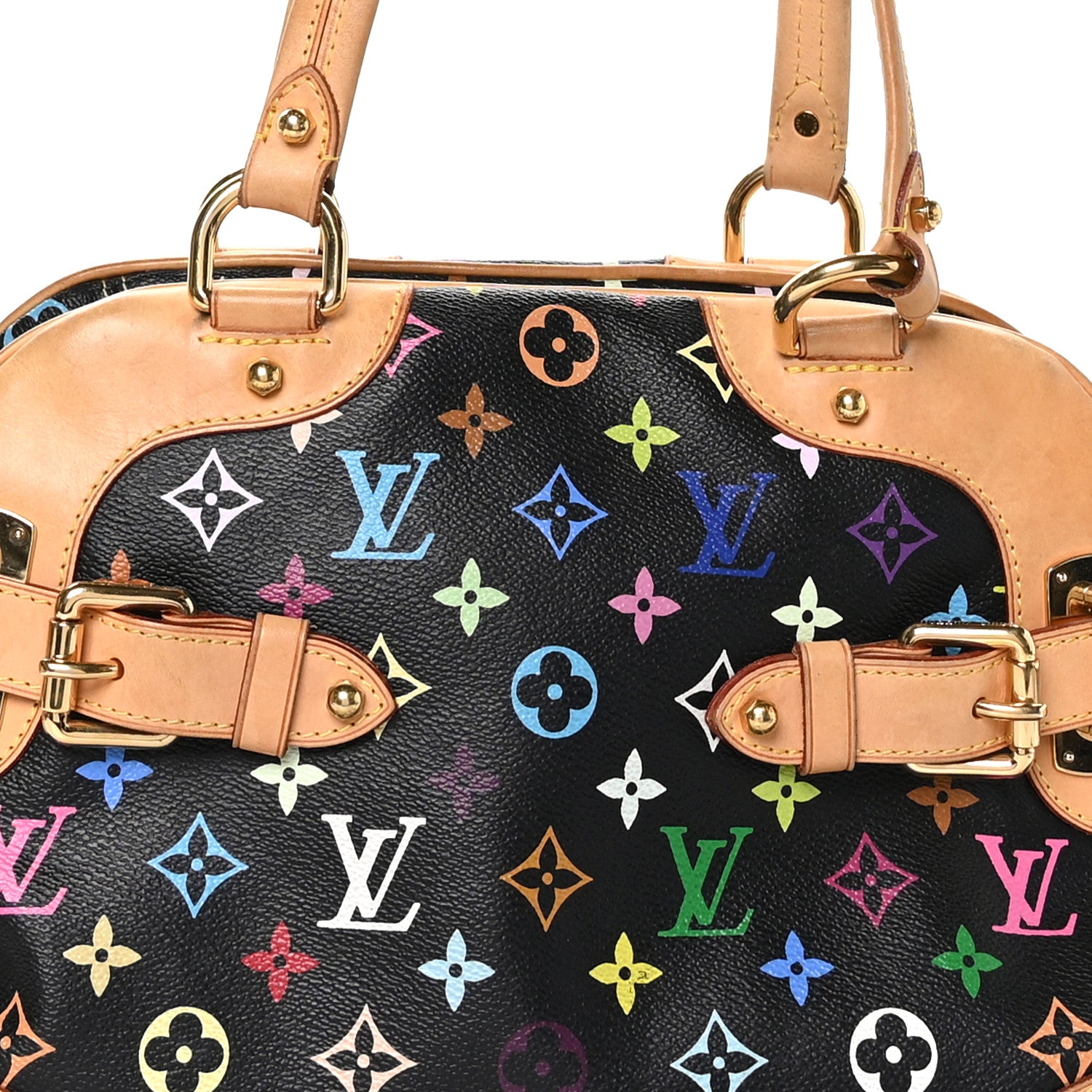 Louis Vuitton Monogram Multicolor Claudia Black 6 of 12