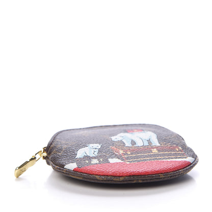 Louis Vuitton Monogram 2017 Christmas Animation Round Coin Purse 4 of 6