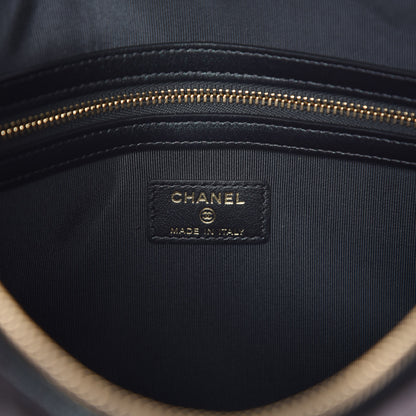 Chanel Iridescent Caviar Medium Night by the C Pouch Clutch Black 6 of 9