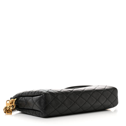 Saint Laurent Lambskin Quilted Gaby Zipped Pouch Black 4 of 10