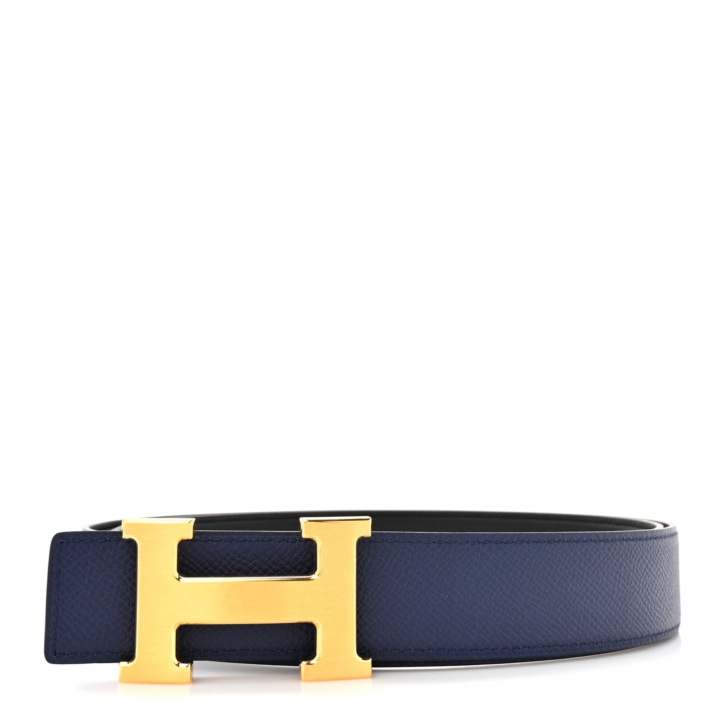 Swift Epsom 32mm H Belt 95 38 Black Bleu Saphir