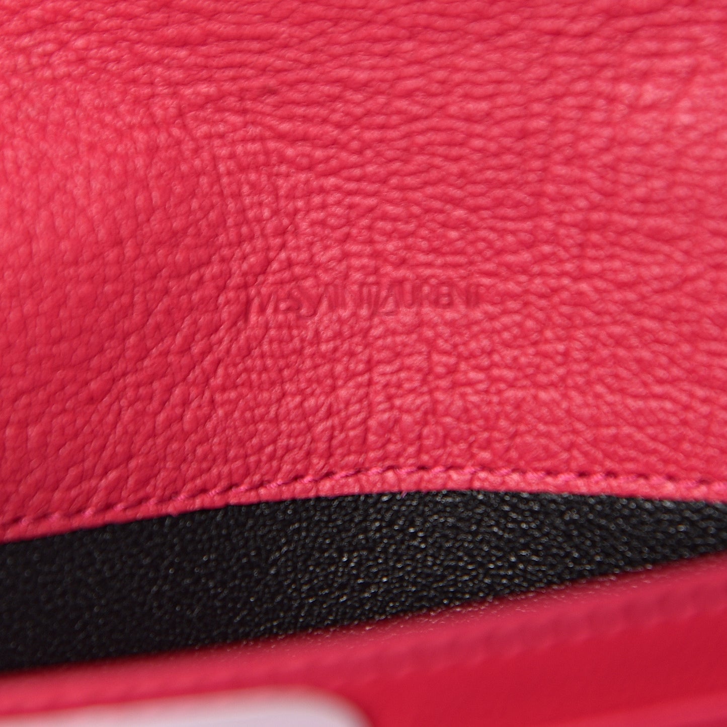 Goatskin Belle De Jour Flap Wallet Fuchsia