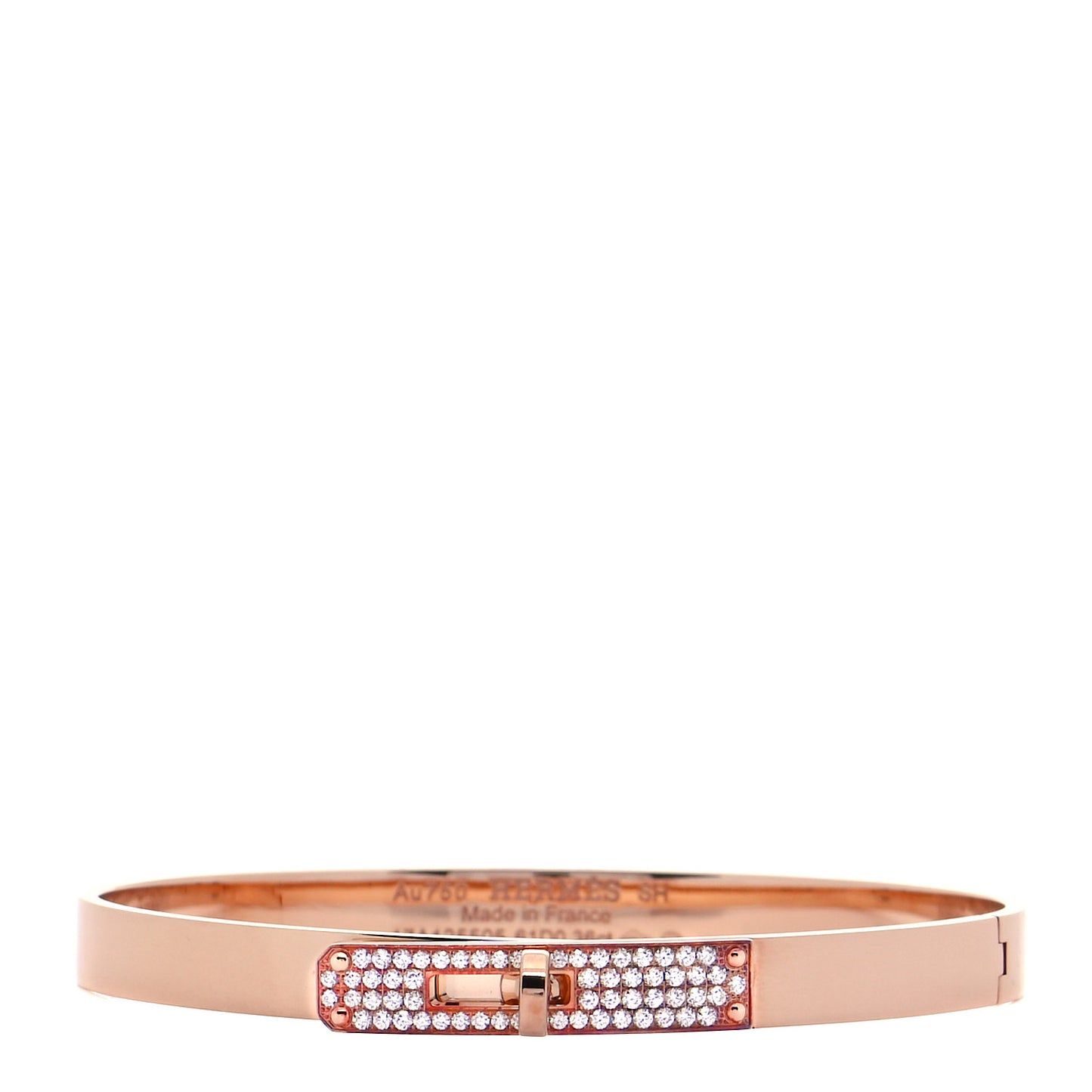18K Rose Gold Diamond PM Kelly Pave Bracelet SH