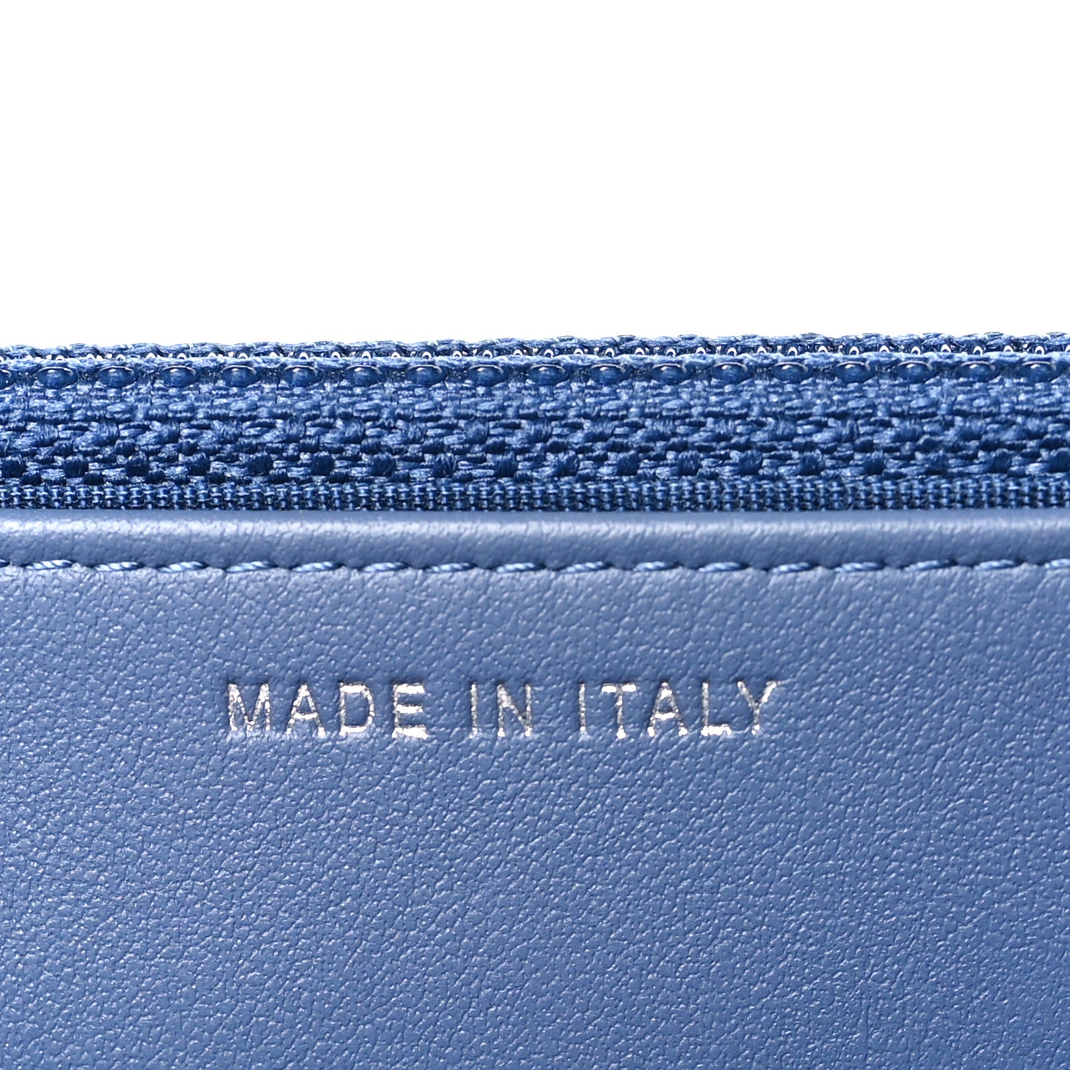 Chanel Denim Quilted Camellia Wallet On Chain WOC Blue 7 of 10