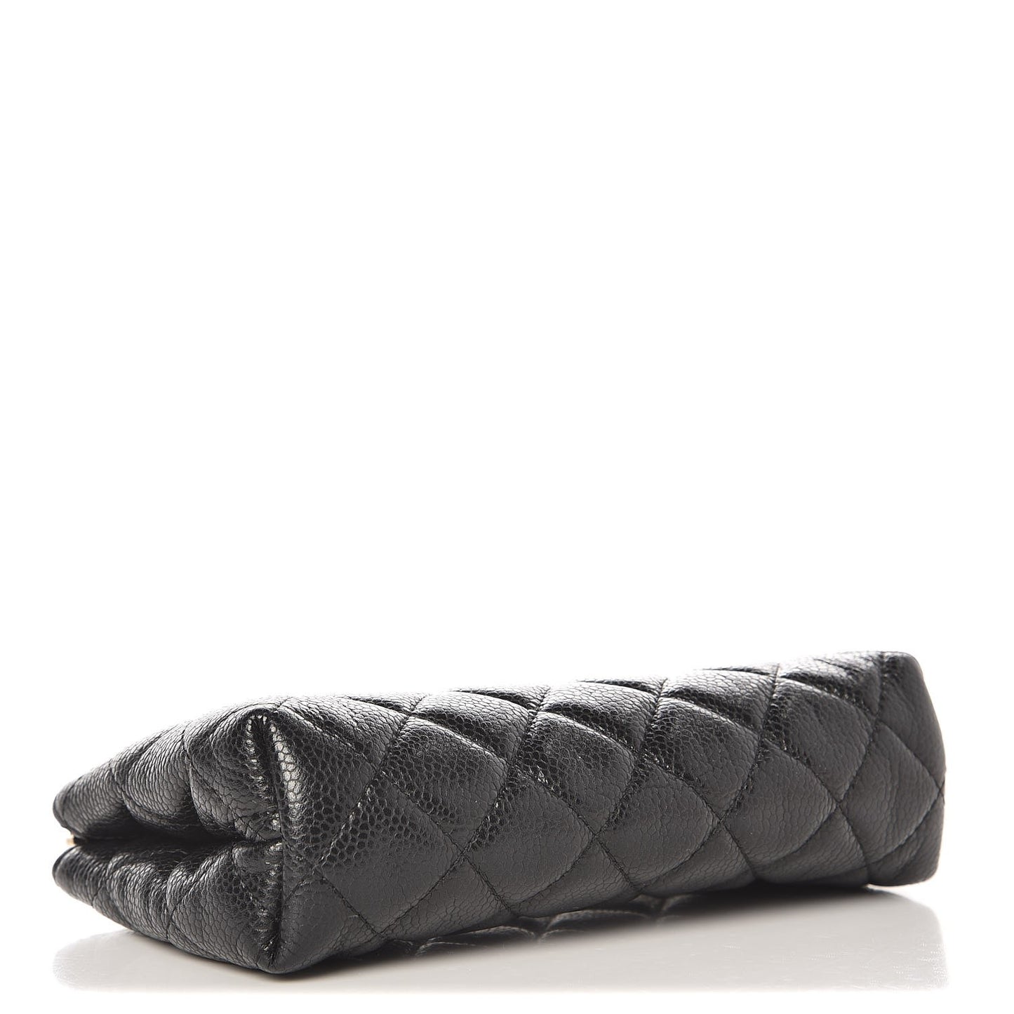 Caviar Quilted Cosmetic Case Black