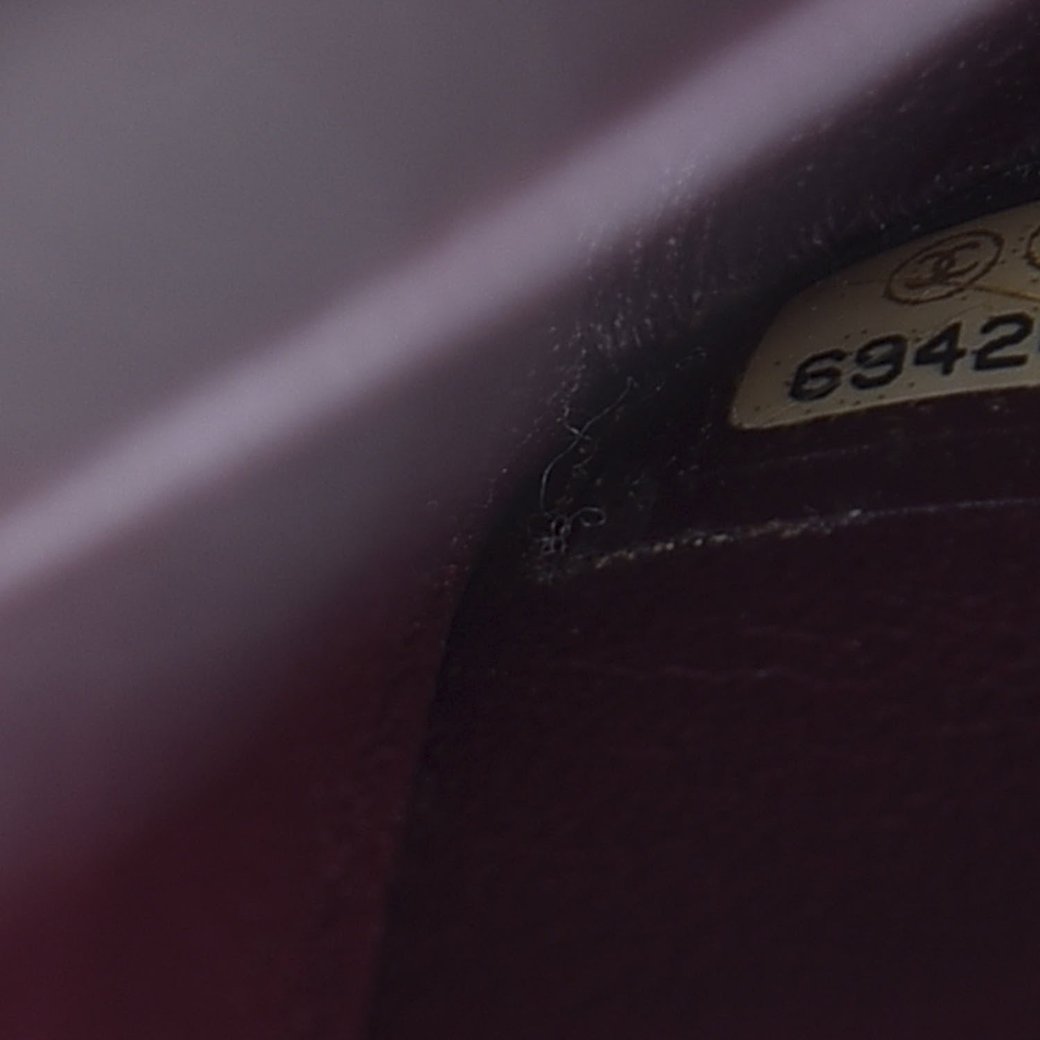 Chanel Iridescent Caviar Quilted Medium Double Flap Burgundy 8 of 9