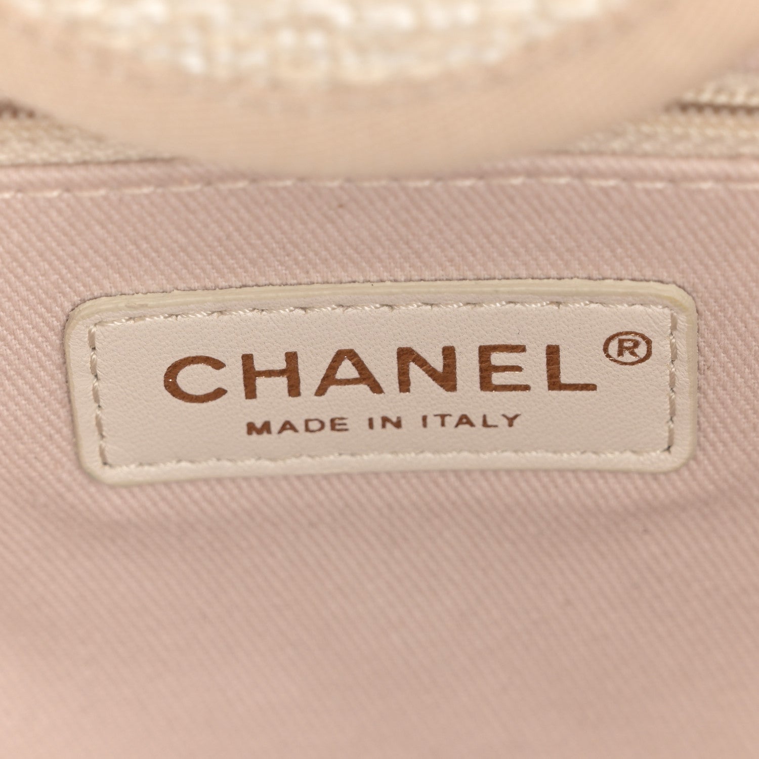 Chanel Canvas Medium Deauville Tote Light Beige 6 of 11