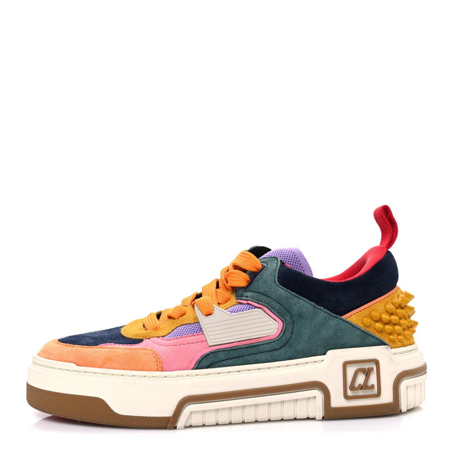 Calfskin Suede Spike Astroloubi Donna Low Top Sneakers 38 Multicolor