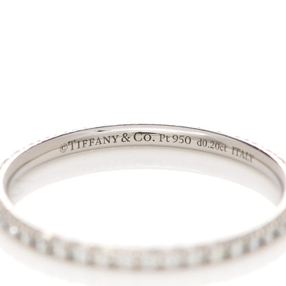 Tiffany Platinum Diamond Metro Band Ring 52 6 4 of 6