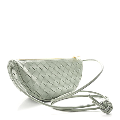 Bottega Veneta Nappa Intrecciato Half Moon Pouch On Strap Sauge 3 of 9