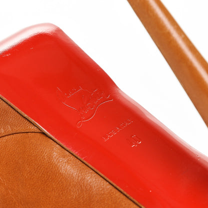 Christian Louboutin Kid Bianca 140 Pumps 40 Cuoio 6 of 7