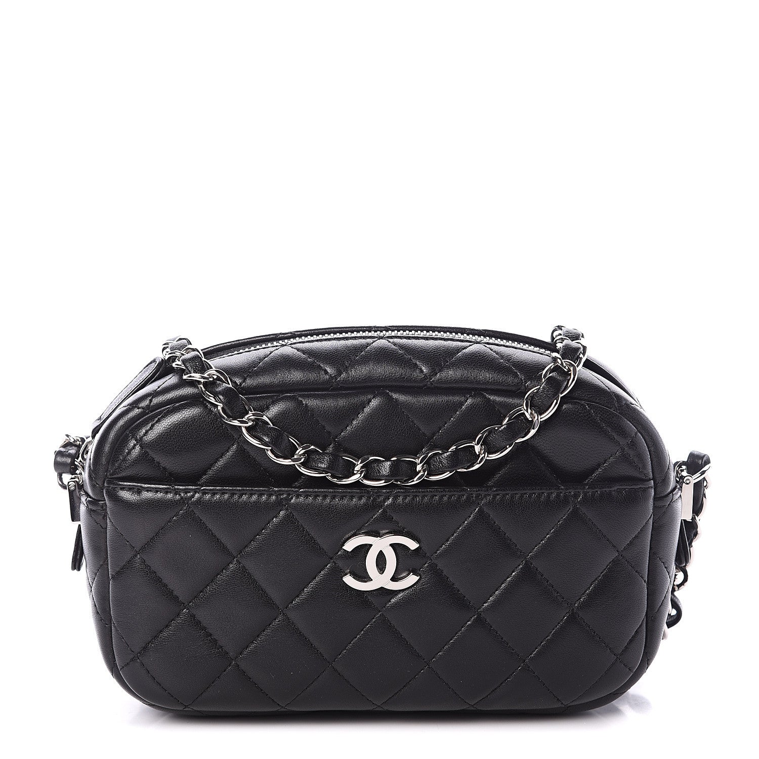 Chanel Lambskin Quilted Small Timeless Camera Case Black 1 of 7