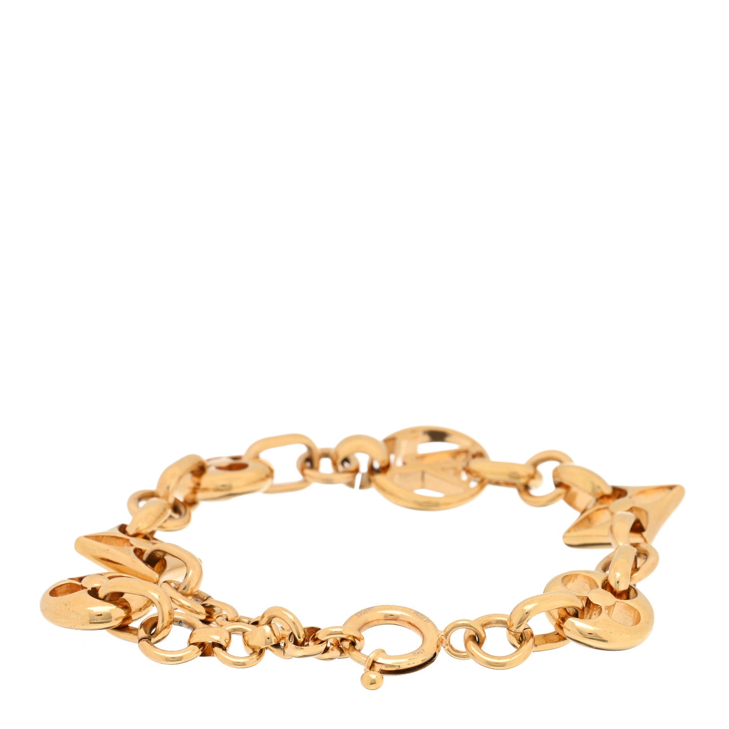 Metal Large Crazy In Lock Bracelet Gold