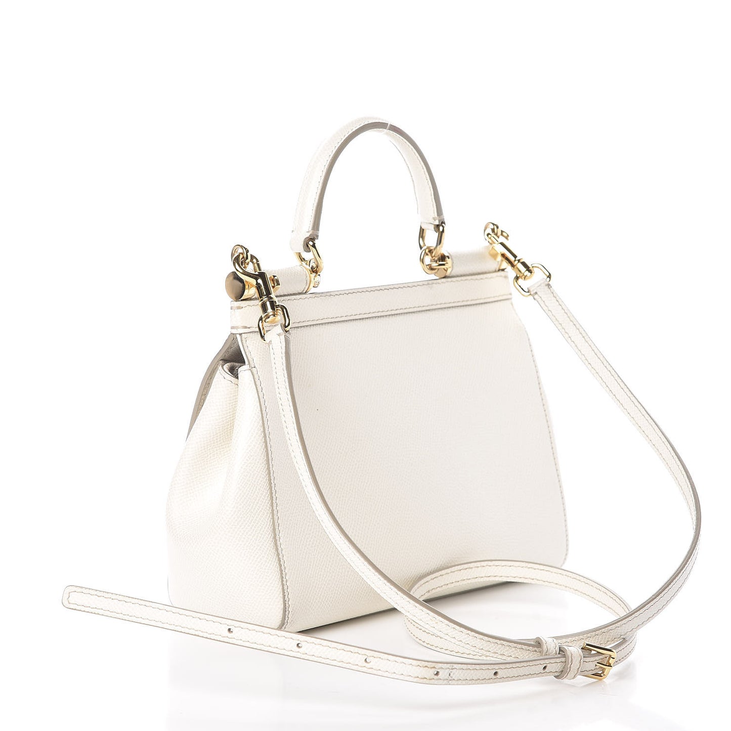 Dauphine Small Miss Sicily Satchel White