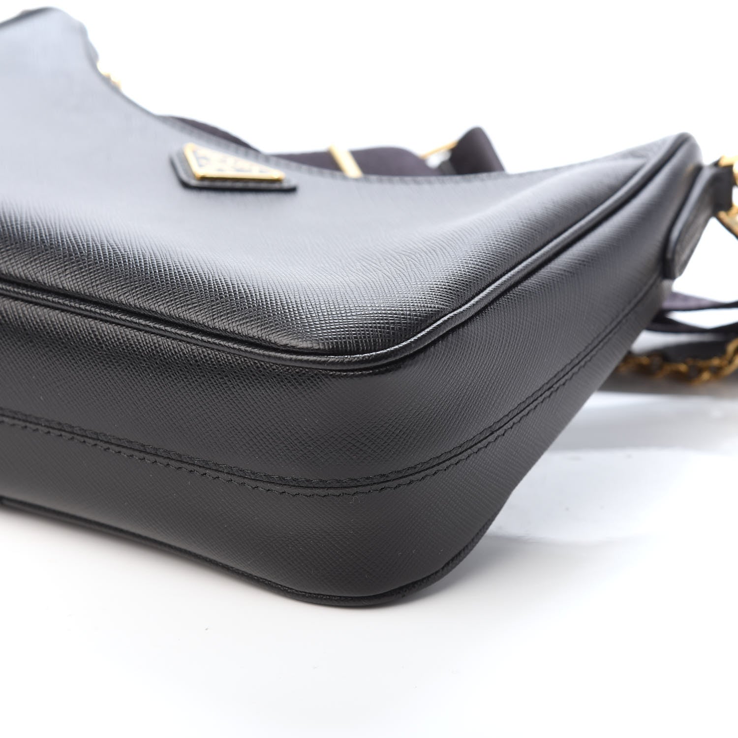 Prada Saffiano Lux Re-Edition 2005 Shoulder Bag Black 9 of 9