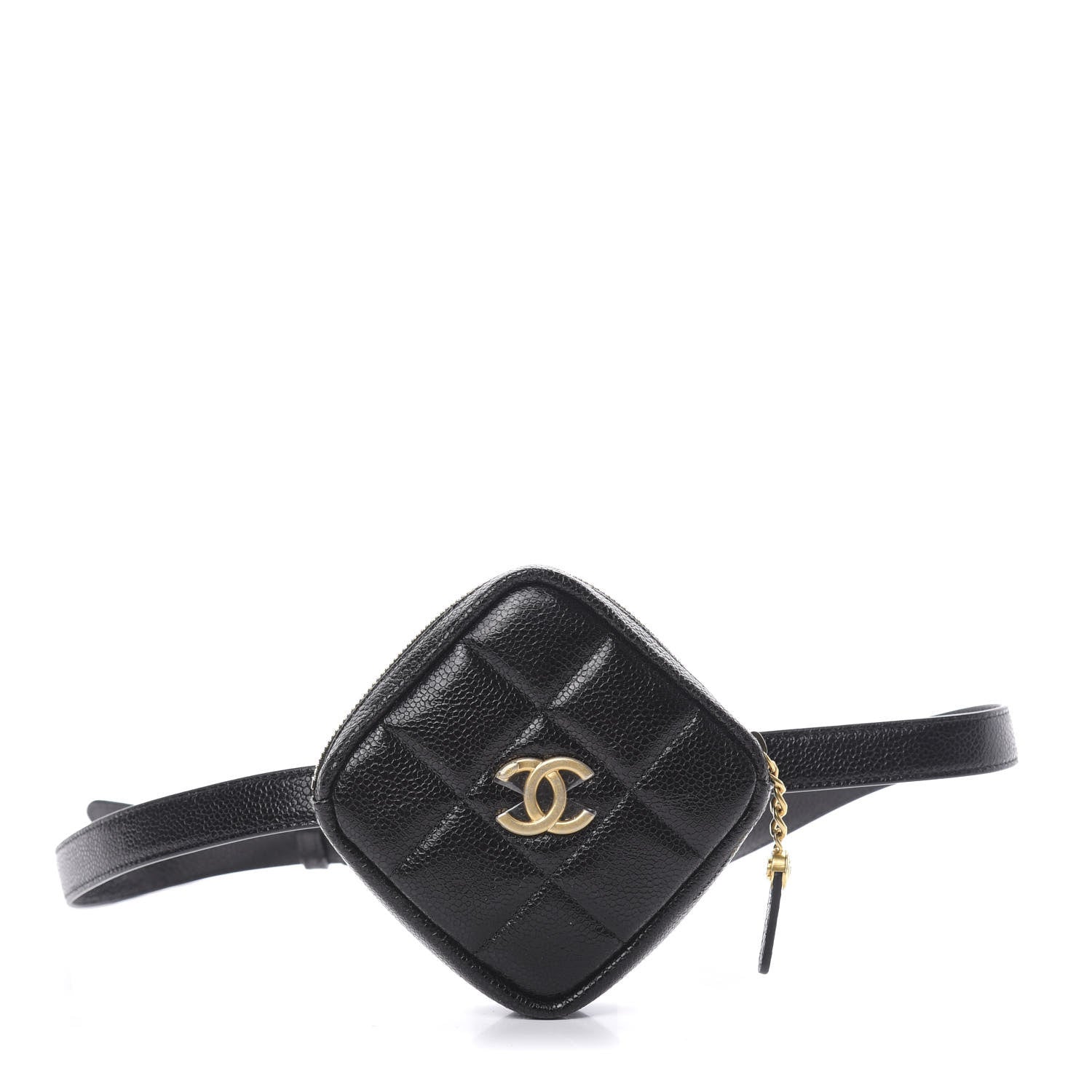 Chanel Caviar Quilted Coin Purse Belt Bag Black 1 of 10