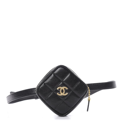 Chanel Caviar Quilted Coin Purse Belt Bag Black 1 of 10
