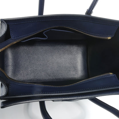 Celine Smooth Calfskin Micro Luggage Ink 5 of 7