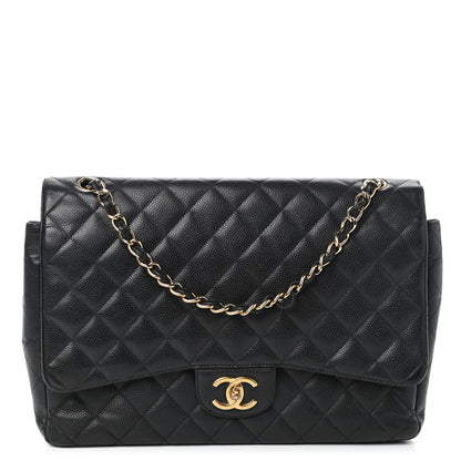 Chanel Caviar Quilted Maxi Double Flap Black 1 of 10