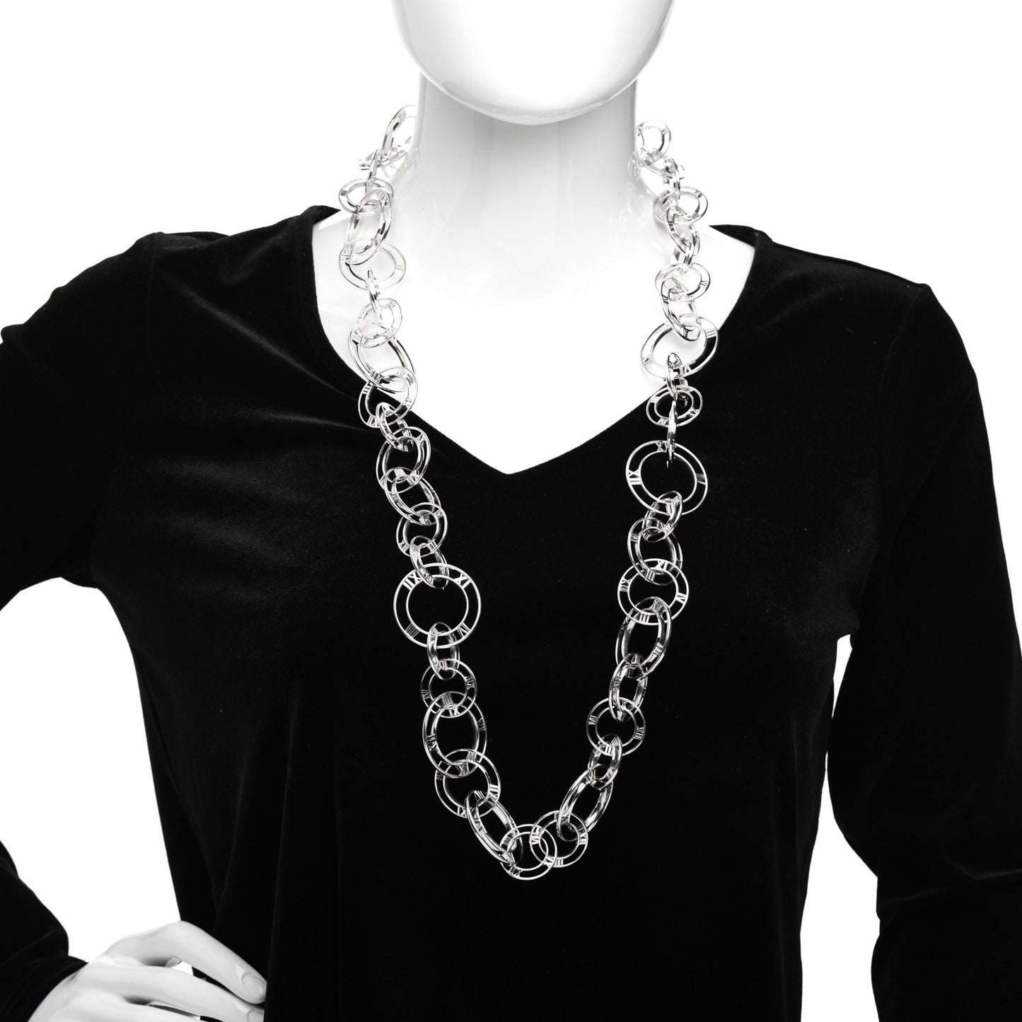 Sterling Silver Atlas Link Necklace