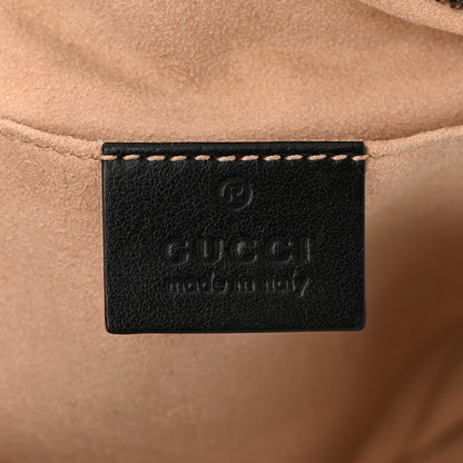 Gucci Calfskin Matelasse Small GG Marmont Chain Shoulder Bag Black 6 of 10
