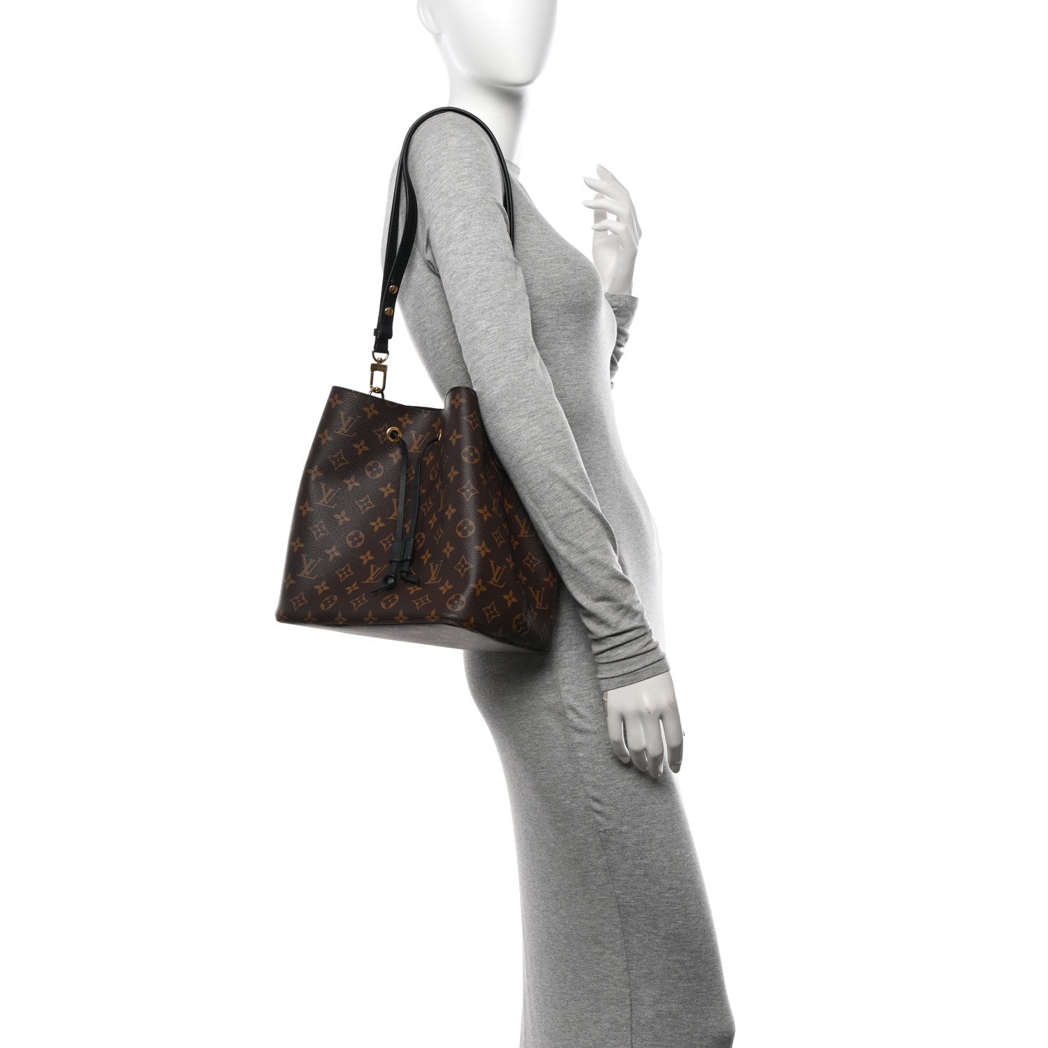 Louis Vuitton Monogram Neonoe MM Black 2 of 12